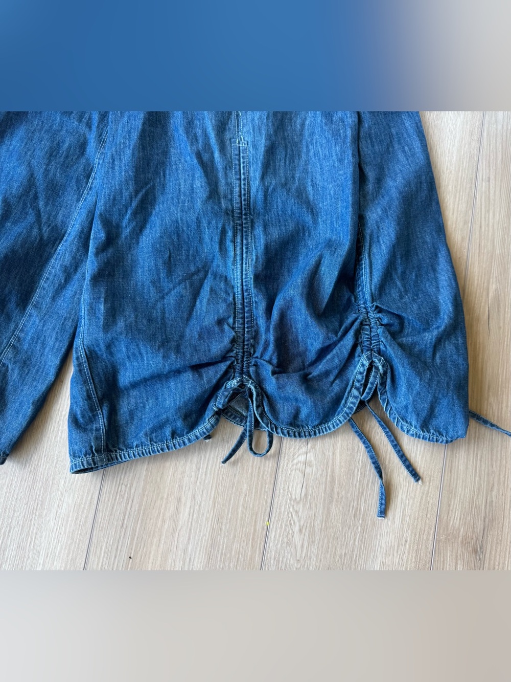 Free People We The Free Lily Fields Cinch Jeans Sz Small Wide Leg Balloon Denim - Picture 9 of 15